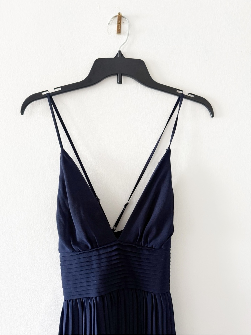 Lulus Depths of My Love Navy Blue Pleated Maxi Formal Dress Size XS - Picture 4 of 10